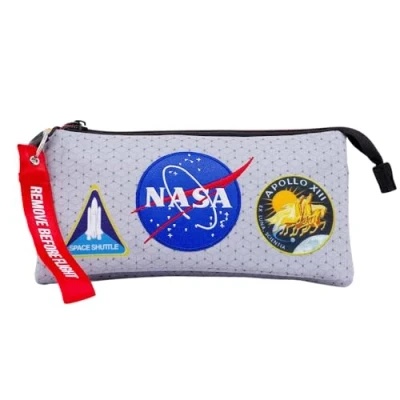 Image of NASA Houston karactermania Triple HS Pencil Case, Grey