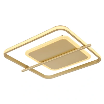 Image of Reball Integrated LED Semi Flush Ceiling Light Gold Colors 3000K