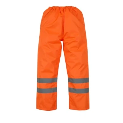 Image of Yoko Men&#039;s Yk071/Hvp462 Hi Vis Waterproof Overtrousers Orange, 2X Large