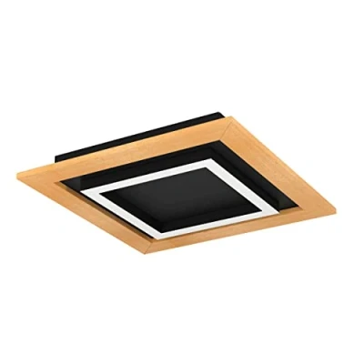 Image of EGLO LED ceiling lamp Tirrenara, remote control, 37x37cm
