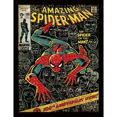 Image of Spider Man Spiderman (100th Anniversary) 30x40 cm Framed Print