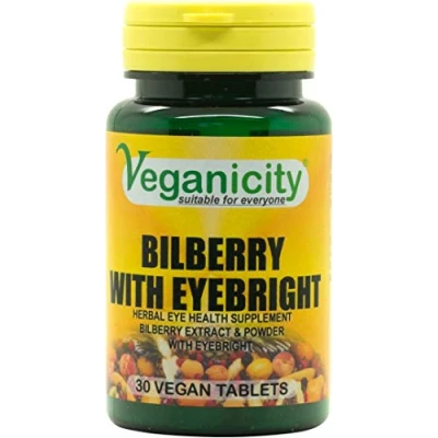 Image of Veganicity Bilberry with Eyebright Plant Supplement, 30 Piece