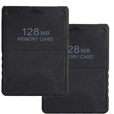 Image of LEAGY 2Pack 128MB Memory Card for Sony Playstation 2 PS2 (2Pack 128MB)