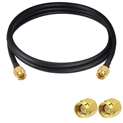 Image of Vecys SMA Antenna Extension Cable Male to Pigtail WLAN RG58 6.5ft/2M for WiFi Wireless Network 2G 3G 4G Router GSM Bluetooth LAN