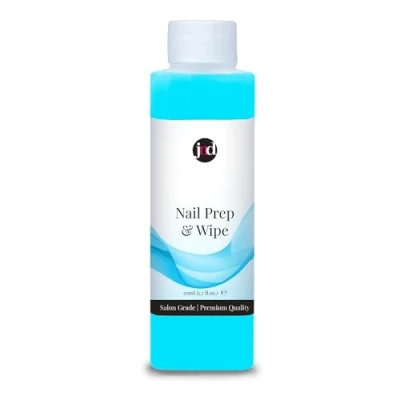 Image of JND Nail Prep &amp; Gel Polish Wipe Sticky Residue Remover Cleaner, UVLED Preparation (Sanitises Plate) and Finisher (Removes Tacky Layer) 50ml