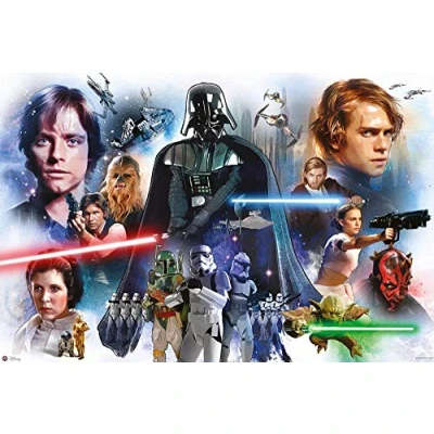 Image of Nifty Star Wars Poster Octalogie Episode 1 8 Characters (91,5cm x 61cm) + a surprise poster!