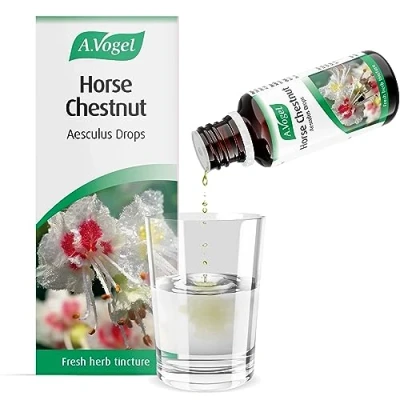 Image of A.Vogel Horse Chestnut Aesculus Drops Botanical Food Supplement Extract of Fresh Seeds Suitable for Vegans 50ml