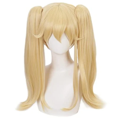 Image of HIROAKIYA Mary Saotome Wig, Kakegurui Cosplay Wig Clip Ponytails with Cap