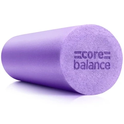 Image of Core Balance Foam Roller Massager 45cm Long Medium Density EPE Muscle Massage (45cm Purple)