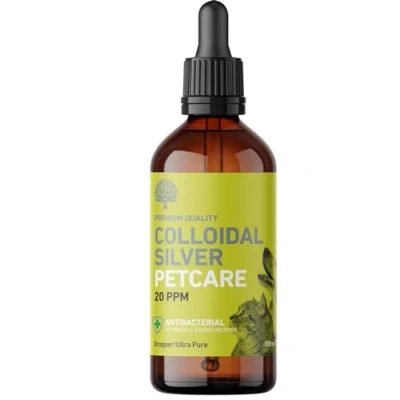 Image of Nature&#039;s Greatest Secret Antibacterial Premium Quality Smallest Particle Size Crystal Clear Colloidal Silver Petcare 20ppm Dropper Bottle 100ml