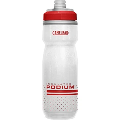 Image of Camelbak Podium Chill Bottles Fiery Red/White, 0.62 Litre/21 oz