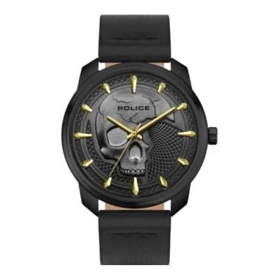 Image of Police Men Analog Quartz Watch with Leather Strap PL15714JSB61