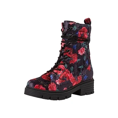 Image of Jana Platform ankle boots, Women&#039;s, Size: 5, Multicolor Textile