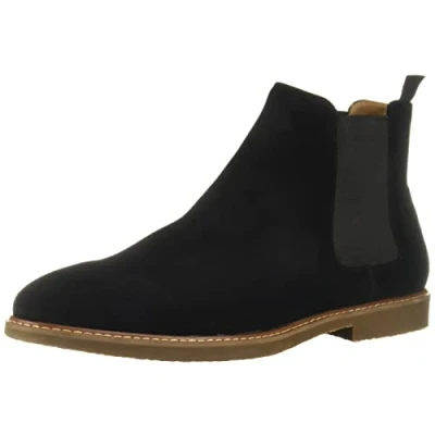 Image of Steve Madden Men&#039;s Highline Chelsea Boot, Black Suede, 8.5 UK