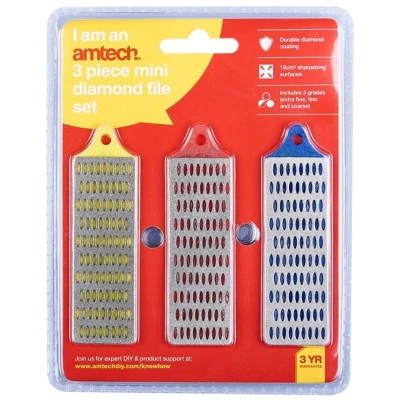Image of Amtech 3 Piece Mini Diamond File Set