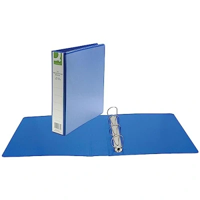 Image of Q Connect Presentation 40mm 4D Ring Binder A4 Blue KF01331