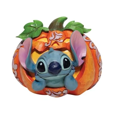 Image of Disney Traditions Jim Shore Stitch O&#039; Lantern Figurine
