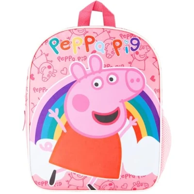 Image of Peppa Pig School Bag for Girls Kids Rucksack Nursery Preschool Primary Bags Travel Holiday Gifts