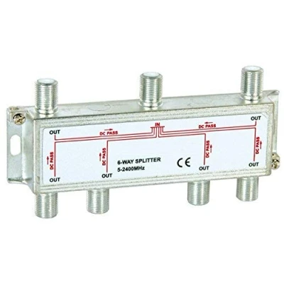 Image of SSL Satellites Multi Way Cable TV Splitter (6 Way)