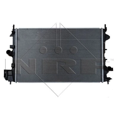 Image of 1300264, 1300273, 13196477, 24418345 Engine radiator NRF 58204 Aluminium 650mm 398mm 32mm Brazed cooling fins SAAB: 9 3 Saloon, Convertible