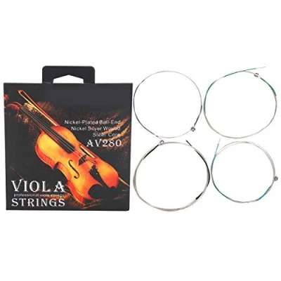 Image of 4 Pcs/Set Viola Strings,Universal Full Set Steel Core Professional Strings E A D G for 14&quot;‑16&quot; Violas Rich And Warm Tones Playing Accessories Musical Instrument