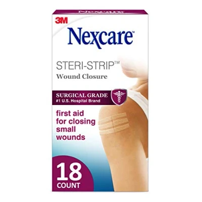Image of Nexcare Steri Strip Skin Closure Strips 0.5 X 4, 0.5&quot; 4&quot; 18 each