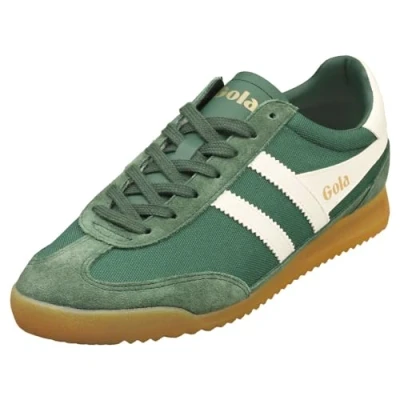 Image of Gola Tornado Mens Casual Trainers in Green Off White 9 UK