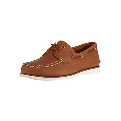 Image of Classic Boat 2 Eye Leather Men&#039;s Shoes