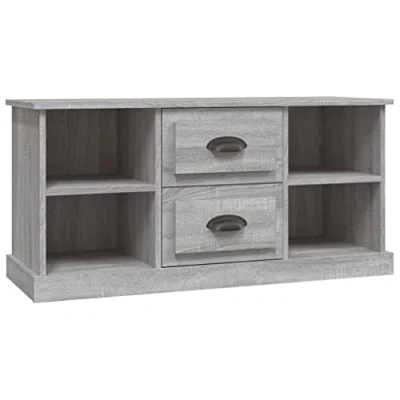 Image of vidaXL Engineered Wood TV Cabinet in Grey Sonoma Stylish and Practical Design, Compact Size, Ample Storage Space, Decorative Top, Durable Material