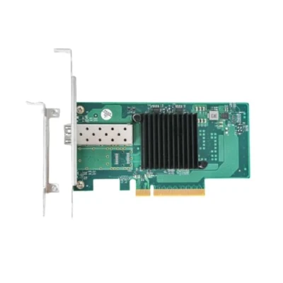 Image of QSFPTEK 10G Single SFP+ Network Card for Intel X520 DA1, 10Gb Port Ethernet PCIe with 82599EN Chip, 2.0x8, LAN NIC PCI E Support Windows 7/8/10/Linux/Vmware