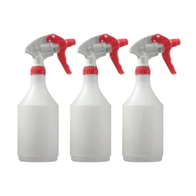 Image of Avern Large 750ml Spray Bottles Plastic For Cleaning Solutions Gardning &amp; Home Use Gardening, Plant, Water, Durable Trigger Sprayer, Refillable Mist Bottle Heavy Duty (Red, 3 Pack)