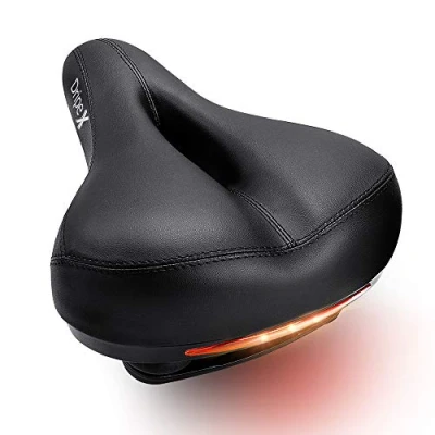 Image of Dripex Gel Bike Seat Bicycle Saddle Comfort Universal Cycle Wide Cushion Pad Waterproof for Women Men Fits MTB Mountain Bike/Road Bike/Spinning Exercise Bikes