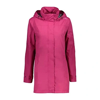 Image of CMP Woman Jacket Snaps Hood, Geranium, XS
