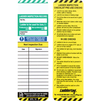 Image of Sitesafe Laddertag Inserts, Pack of 50