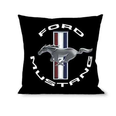 Image of Buckle Down Throw Pillow, Mustang, OSFM