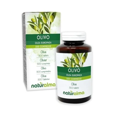 Image of Olive (Olea europaea) Leaves Naturalma 150 g 300 Tablets Food Supplement Natural and Vegan