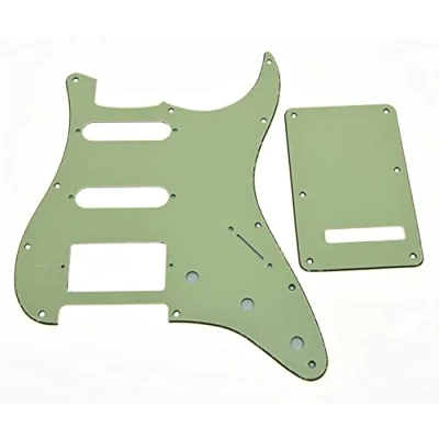 Image of Dopro Strat HSS Guitar Pickguard ST Back Plate Tremolo Cover for USA/Mexican FD Mint Green 3 Ply