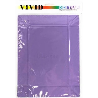 Image of Ultra PRO Vivid Magnetic Folding Dice Tray, Portable Compact Tabletop RPG Gaming Tool Accessory Durable Leatherette Foldable Holder Mat Purple