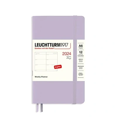 Image of LEUCHTTURM1917 367670 Weekly Planner Pocket (A6) 2024, Softcover, Lilac, English