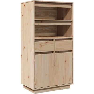 Image of vidaXL Highboard 60x40x116.5 cm Solid Wood Pine
