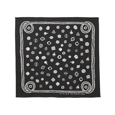 Image of Snow Peak OG Cotton SP Dot Bandana Black