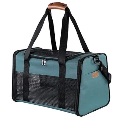 Image of Akinerri Airline Approved Pet Carriers,Soft Sided Collapsible Travel Carrier for Medium Puppy and Cats, Cats Carrier, Carriers Small