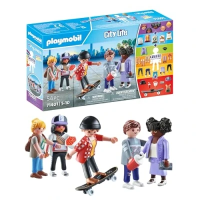 Image of Playmobil 71401 My figures Fashion, City Life, 5 play with more than 1000 possible combinations, fun imaginative role play, playsets suitable for children ages 5+