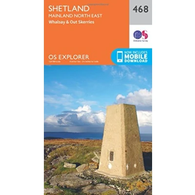 Image of Explorer 468 Shetland Mainland North East Map With Digital Version
