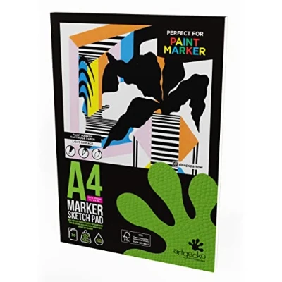 Image of Artgecko Pro Marker Pad A4 30 Sheets 250gsm White Smooth Paper