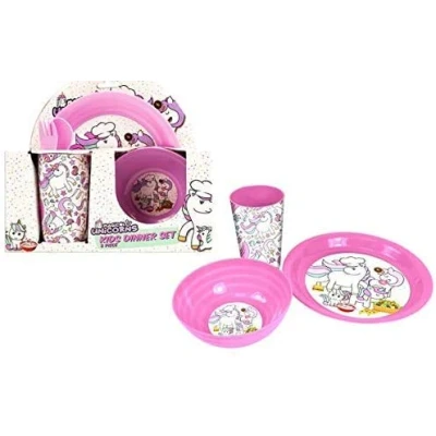 Image of Unicorn Pink Dinner Set
