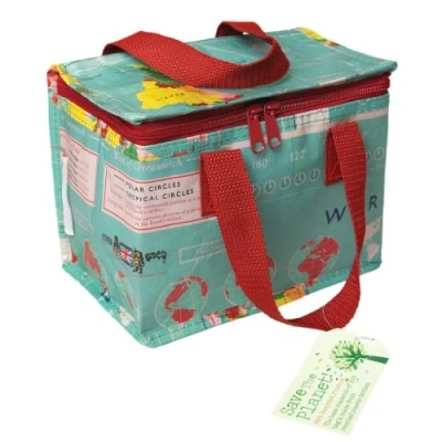 Image of Rex London Insulated World Map Design Lunch Bag