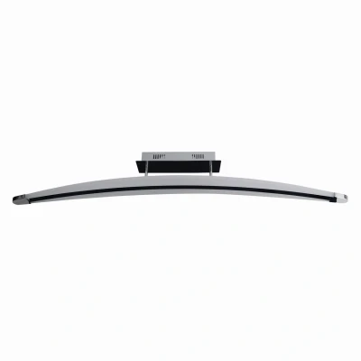 Image of Bow Dimmable Integrated LED Semi Flush Ceiling Light Chrome 3000K