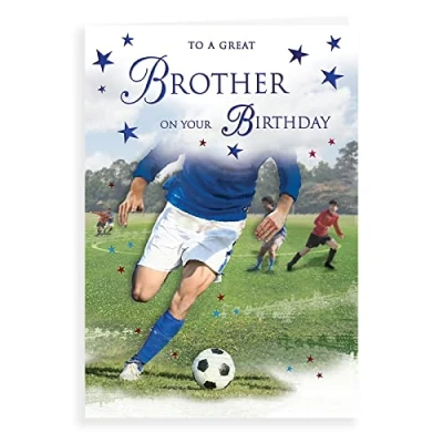 Image of Regal Publishing Traditional Birthday Card Brother 9 x 6 inches