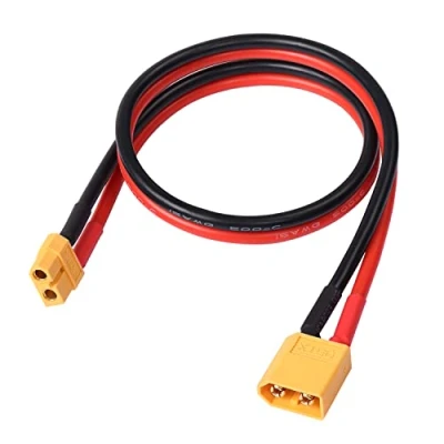 Image of MEIRIYFA XT60 XT 60 Extension Cable, Male to Female Adapter with 50cm 12AWG Silicone Wire